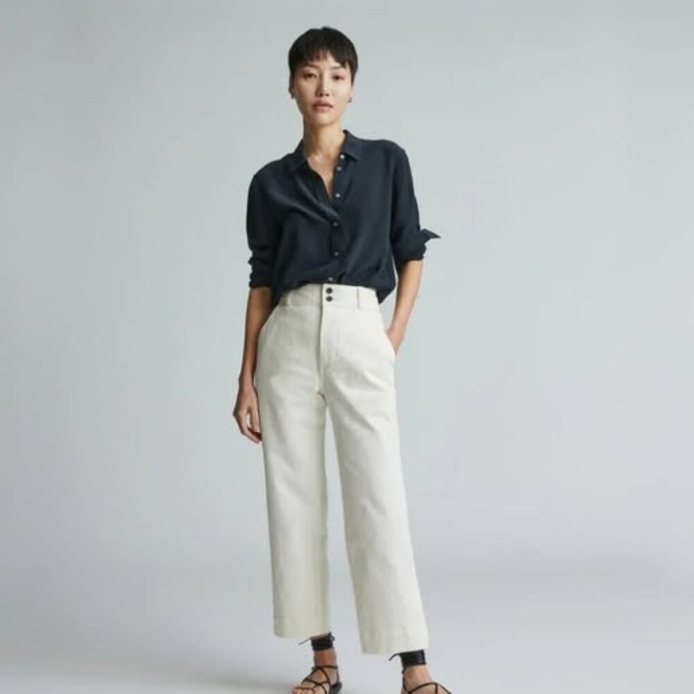Everlane Organic Straight-Leg Pants, Sold Out Online! (Size 00)